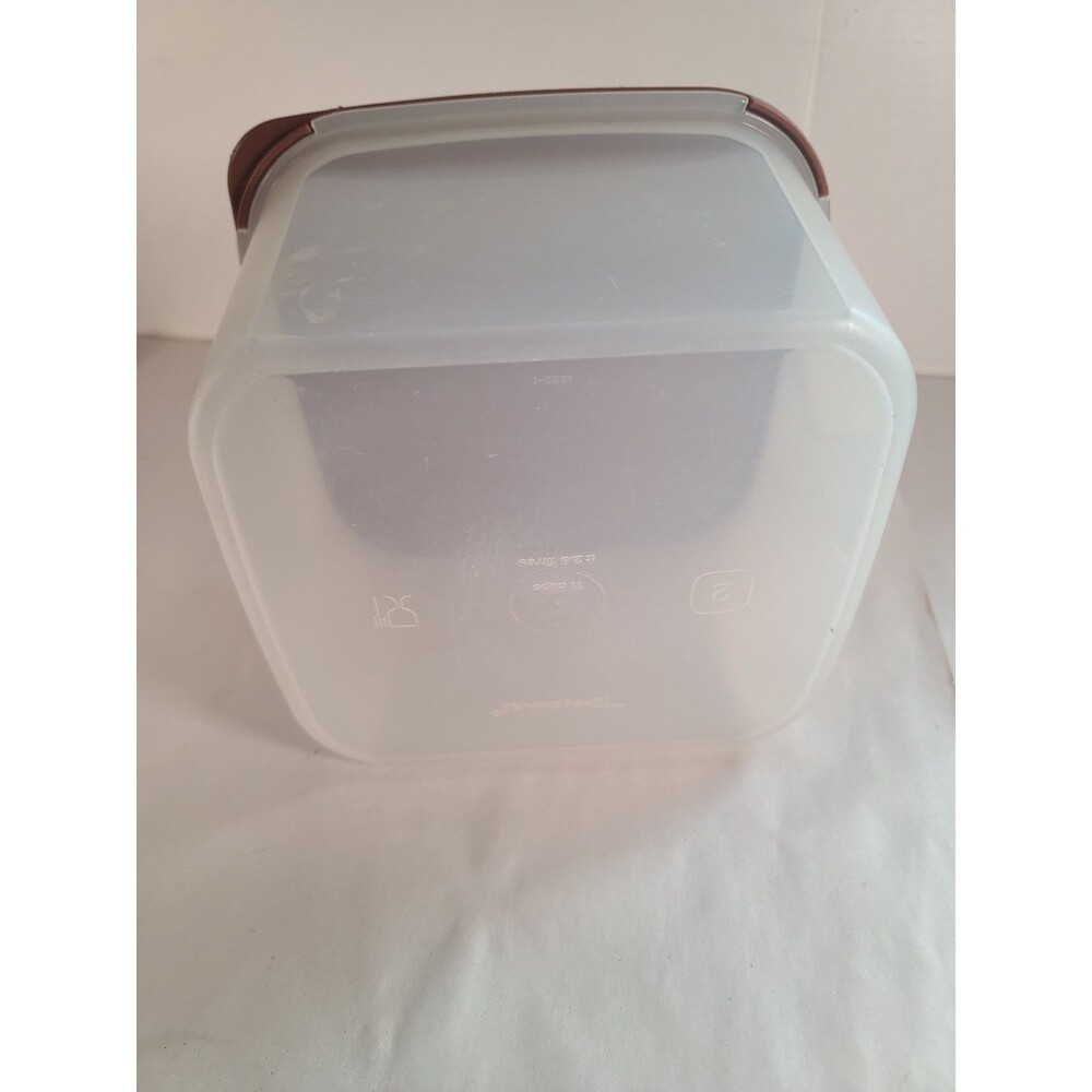 Vintage Tupperware 11 Cup Modular Mate #1620-1 w/ Brown Lid #1623-8 - Picture 2 of 8